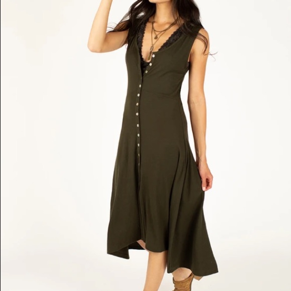 NWT Joyfolie River Dress in Forest